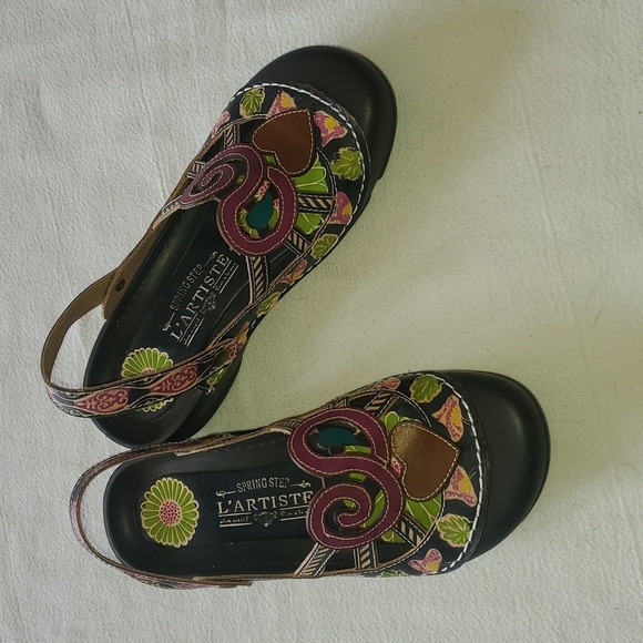 La Artiste by Spring Step Bombay slip in Clog Sz. 39 Multiple Colors - Picture 4 of 9